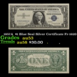 1957A  $1 Blue Seal Silver Certificate Fr-1620 Grades Select AU