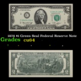 1976 $1 Green Seal Federal Reserve Note Grades Choice CU