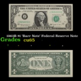 1963B $1 'Barr Note' Federal Reserve Note Grades Gem CU