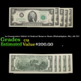 5x Consecutive 2003A $2 Federal Reserve Notes (Philadelphia, PA), All CU! Grades CU