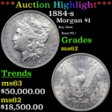 ***Auction Highlight*** 1884-s Morgan Dollar $1 Graded Select Unc BY USCG (fc)