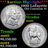 ***Auction Highlight*** 1900 Lafayette Lafayette Dollar $1 Graded GEM Unc BY USCG (fc)