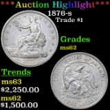 ***Auction Highlight*** 1876-s Trade Dollar $1 Graded Select Unc BY USCG (fc)