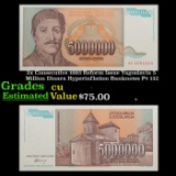 2x Consecutive 1993 Reform Issue Yugoslavia 5 Million Dinara Hyperinflation Banknotes P# 132 Grades