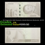 10x Consecutive 2020 Venezuela 200,000 Bolivares Banknotes, All CU! Grades CU