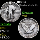 1930-s Standing Liberty Quarter 25c Grades vf+