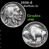 1936-d Buffalo Nickel 5c Grades xf