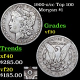 1900-o/cc Top 100 Morgan Dollar $1 Grades vf++