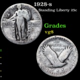 1928-s Standing Liberty Quarter 25c Grades vg, very good