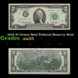 1976 $1 Green Seal Federal Reserve Note Grades Choice AU