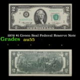 1976 $1 Green Seal Federal Reserve Note Grades Choice AU