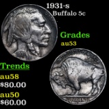 1931-s Buffalo Nickel 5c Grades Select AU