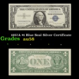 1957A $1 Blue Seal Silver Certificate Grades Choice AU/BU Slider