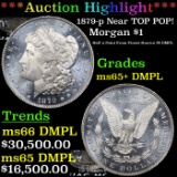 ***Auction Highlight*** 1879-p Morgan Dollar Near TOP POP! $1 Graded ms65+ DMPL By SEGS (fc)