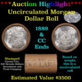 ***Auction Highlight*** 1889 & CC Uncirculated Morgan Dollar Shotgun Roll (fc)