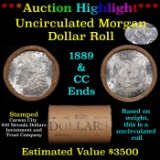 ***Auction Highlight*** 1889 & CC Uncirculated Morgan Dollar Shotgun Roll (fc)