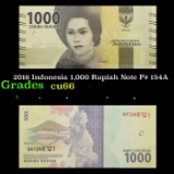2016 Indonesia 1,000 Rupiah Note P# 154A Grades Gem+ CU
