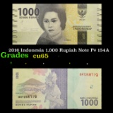 2016 Indonesia 1,000 Rupiah Note P# 154A Grades Gem CU