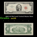 1963 $2 Red seal United States Note Grades Choice AU/BU Slider