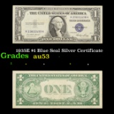 1935E $1 Blue Seal Silver Certificate Grades Select AU