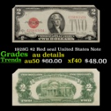 1928G $2 Red seal United States Note Grades AU Details