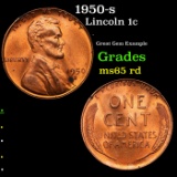 1950-s Lincoln Cent 1c Grades GEM Unc RD