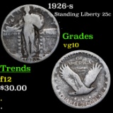 1926-s Standing Liberty Quarter 25c Grades vg+