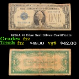 1928A $1 Blue Seal Silver Certificate Grades f, fine