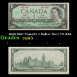 1960-1967 Canada 1 Dollar Note P# 84A Grades Gem CU