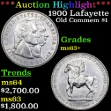 ***Auction Highlight*** 1900 Lafayette Lafayette Dollar $1 Graded Select+ Unc BY USCG (fc)