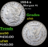 1884-s Morgan Dollar $1 Grades xf+