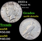 1923-s Peace Dollar $1 Grades AU Details