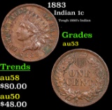 1883 Indian Cent 1c Grades Select AU