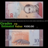 5x 2016-2018 Venezuela Banknotes, Denomination Set of 10, 50, 2000, 10,000, 20,000 Bolivares, All CU