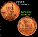 1947-s Lincoln Cent 1c Grades GEM+ Unc RB
