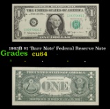 1963B $1 'Barr Note' Federal Reserve Note Grades Choice CU