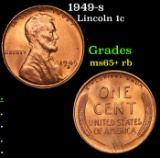 1949-s Lincoln Cent 1c Grades Gem+ Unc RB