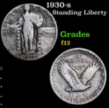 1930-s Standing Liberty Quarter 25c Grades f, fine