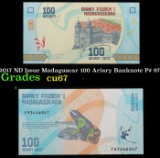 2017 ND Issue Madagascar 100 Ariary Banknote P# 97 Grades Gem++ CU