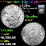 ***Auction Highlight*** 1901-s Morgan Dollar $1 Graded ms65+ BY SEGS (fc)