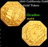 1855 California Gold Grades Choice Unc