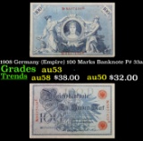 1908 Germany (Empire) 100 Marks Banknote P# 33a Grades Select AU