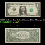 1988A $1 Green Seal Federal Reserve Note  (Chicago, IL) Grades Select CU