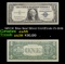 1957 $1 Blue Seal Silver Certificate Fr-1619 Grades Choice AU