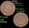 1859 Indian Cent 1c Grades vg details