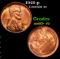 1945-p Lincoln Cent 1c Grades Gem+ Unc RB