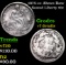 1875-cc Above Bow Seated Liberty Dime 10c Grades vf details