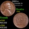 1913-s Lincoln Cent 1c Grades vf++