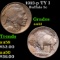 1913-p TY I Buffalo Nickel 5c Grades Select AU