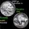 1917-p Buffalo Nickel 5c Grades xf+